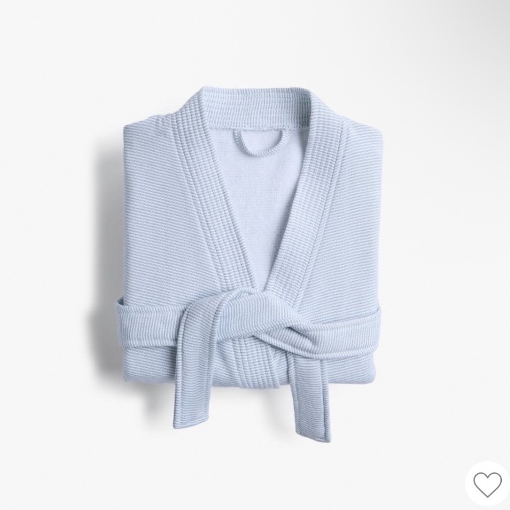 Parachute for Target Comfy Cotton Robe Blue White Striped Terry S/M NEW